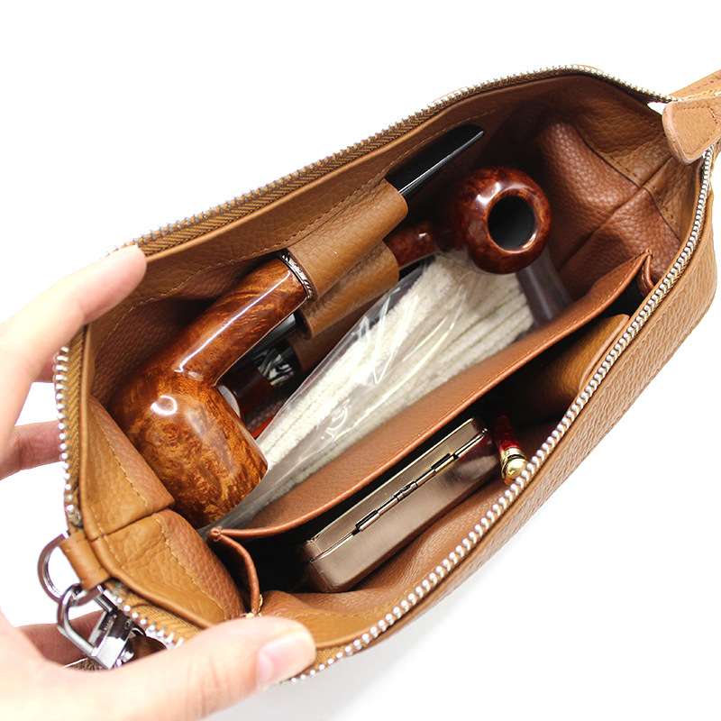Ví da thật đựng tẩu chính hãng Savinelli SV-DT